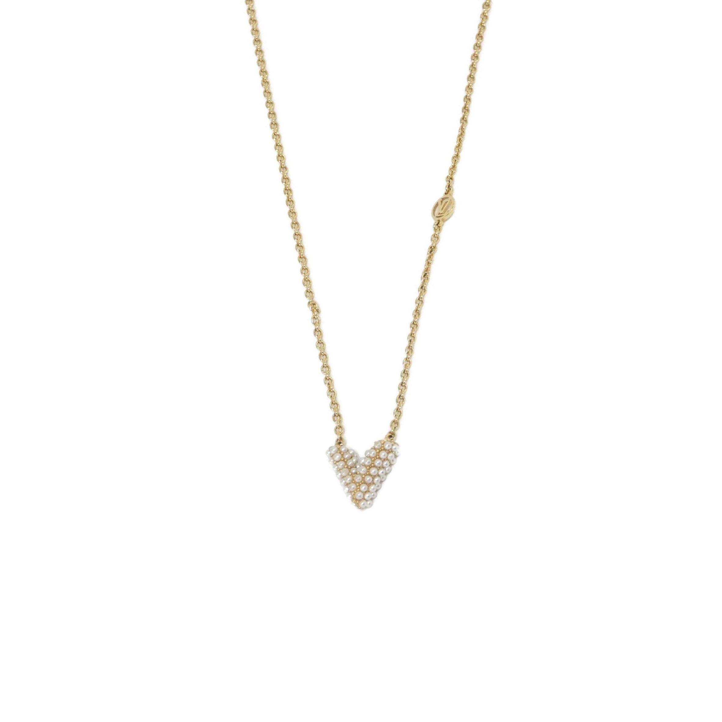 LOUIS VUITTON COLLIER ESSENTIAL V PERLE NECKLACE M68358